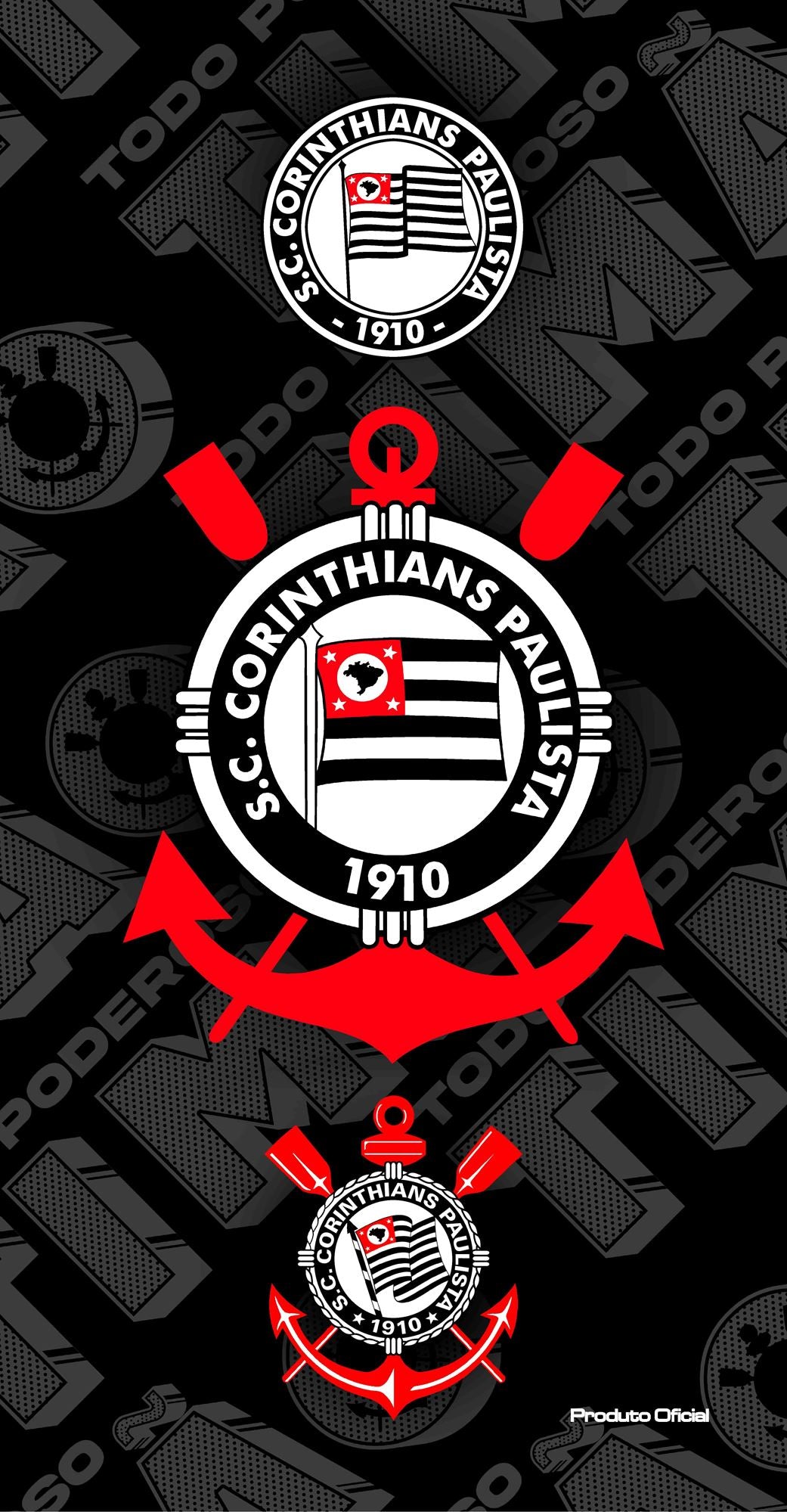 TOALHA AVELUDADA OFICIAL DO CORINTHIANS TODO PODEROSO