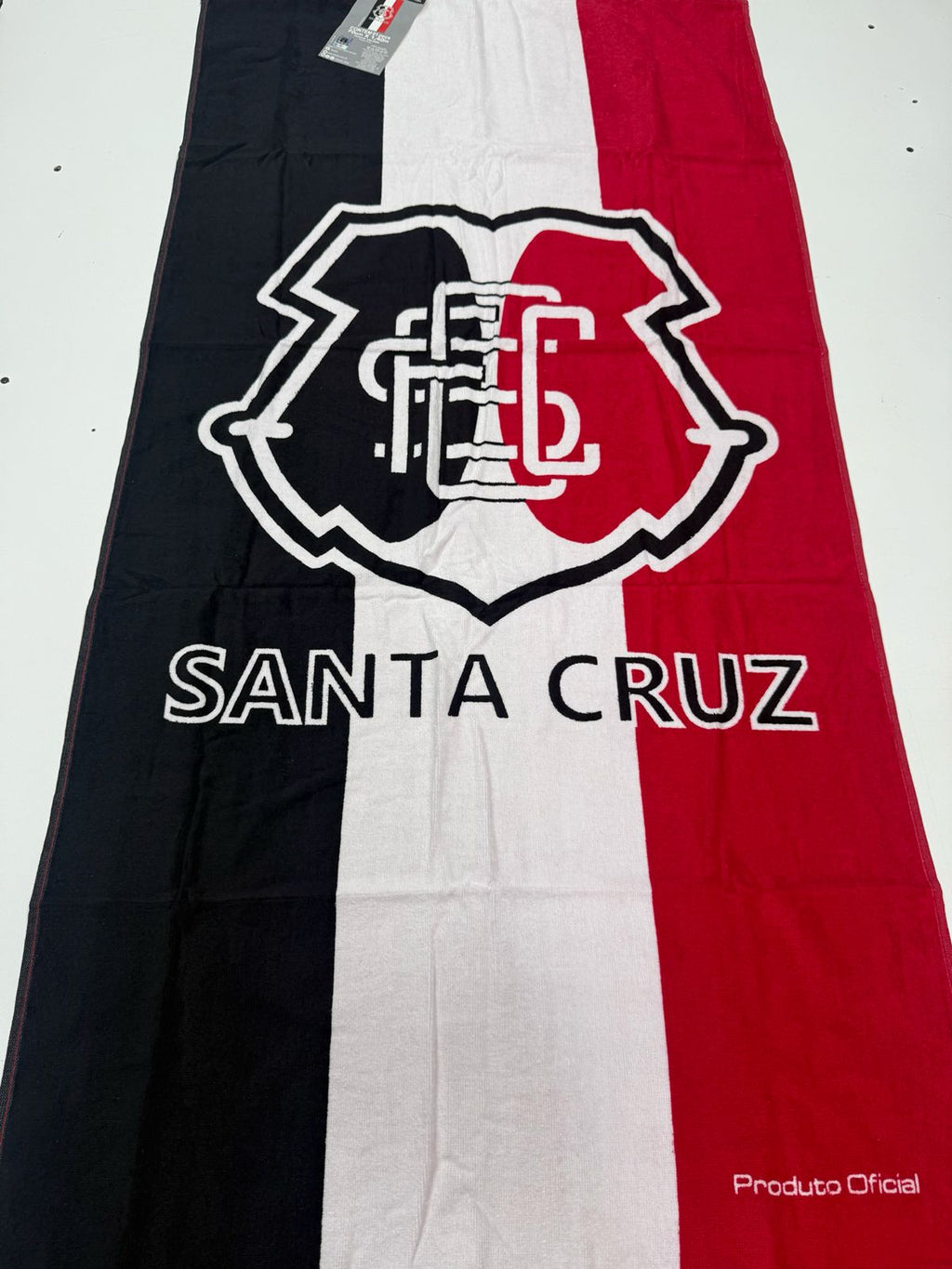 TOALHA AVELUDADA OFICIAL DO SANTA CRUZ