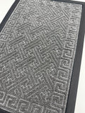TAPETE PORTA LIMA 40 cm x 60 cm DES. 001 CINZA