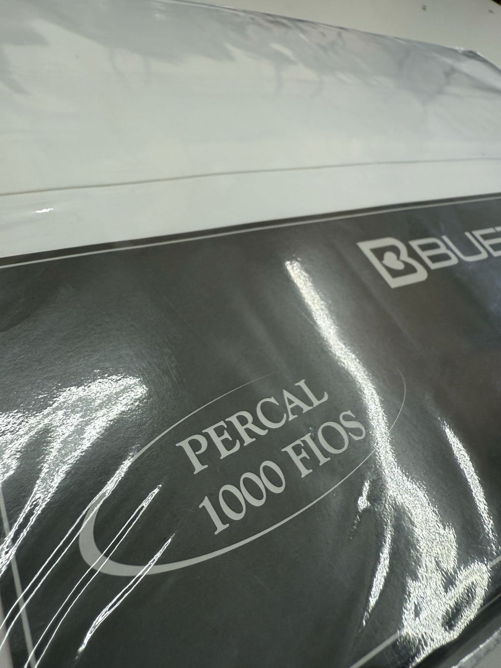 Jogo de Cama Buettner Percal 1000 Fios - 100% Algodão - Queen - Branco