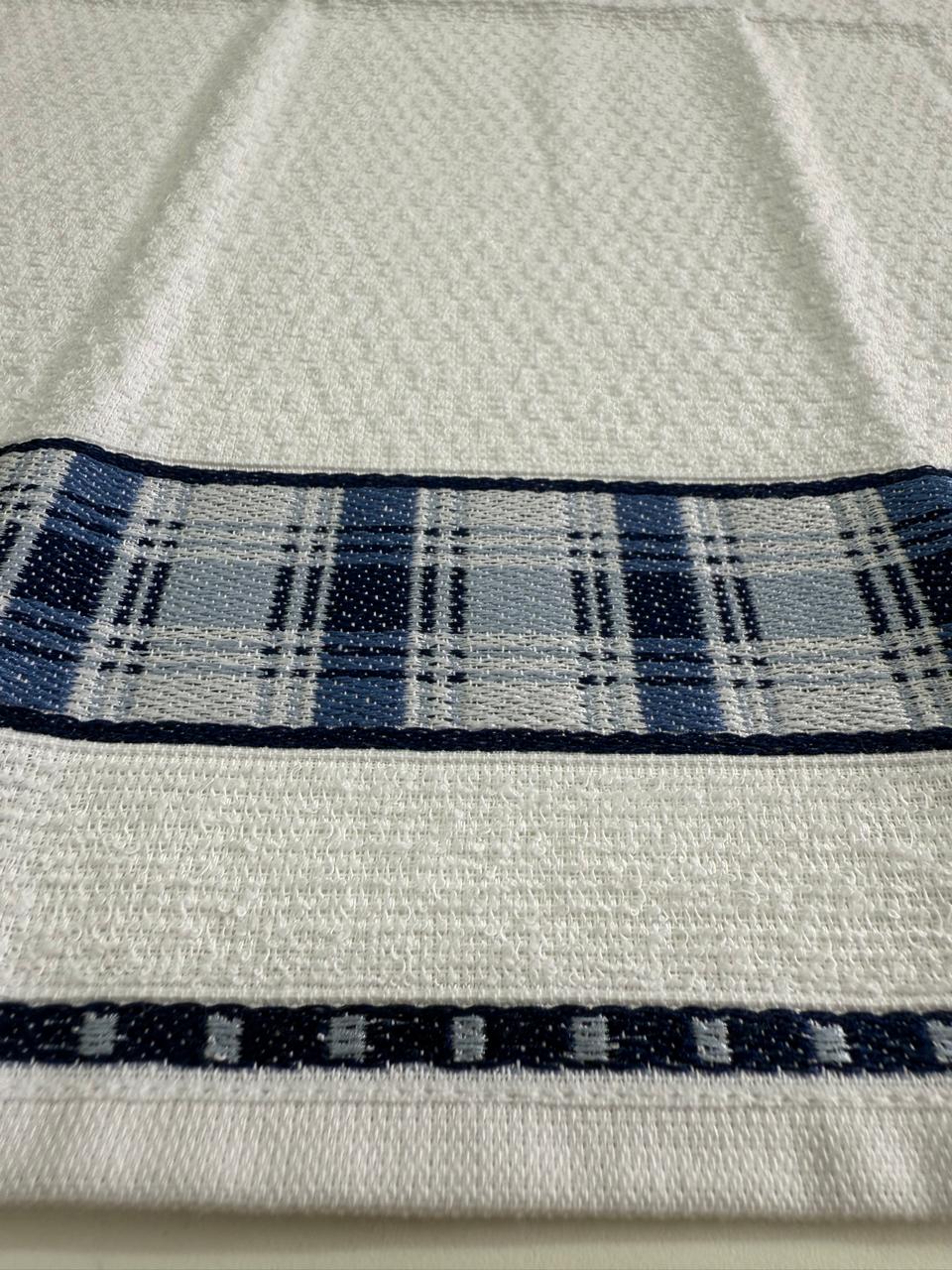 PANO DE COPA 45cm x 68cm GOURMET XADREZ AZUL