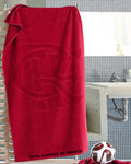 TOALHA DE JACQUARD OFICIAL FLAMENGO TETRA VERMELHA