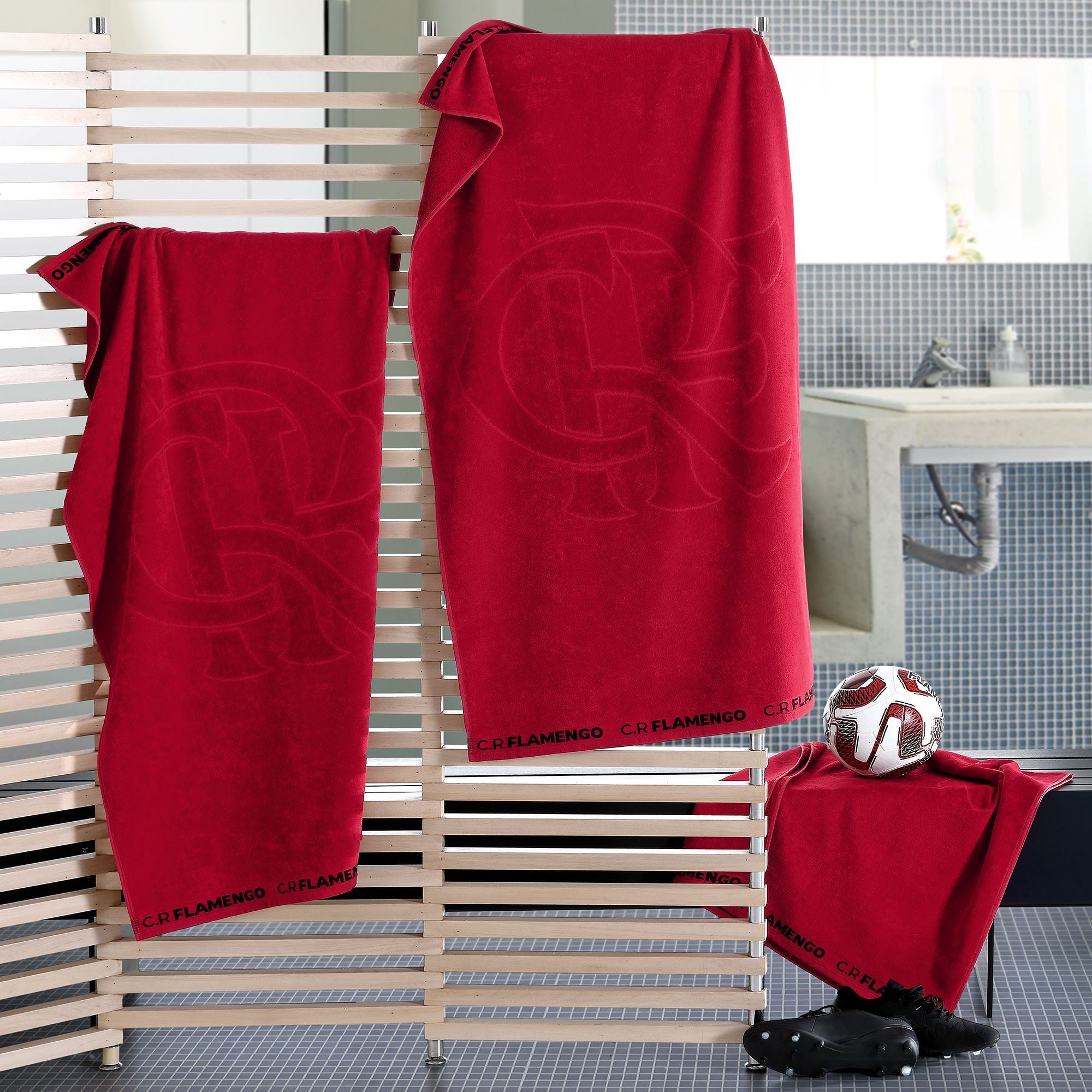 TOALHA DE JACQUARD OFICIAL DO FLAMENGO