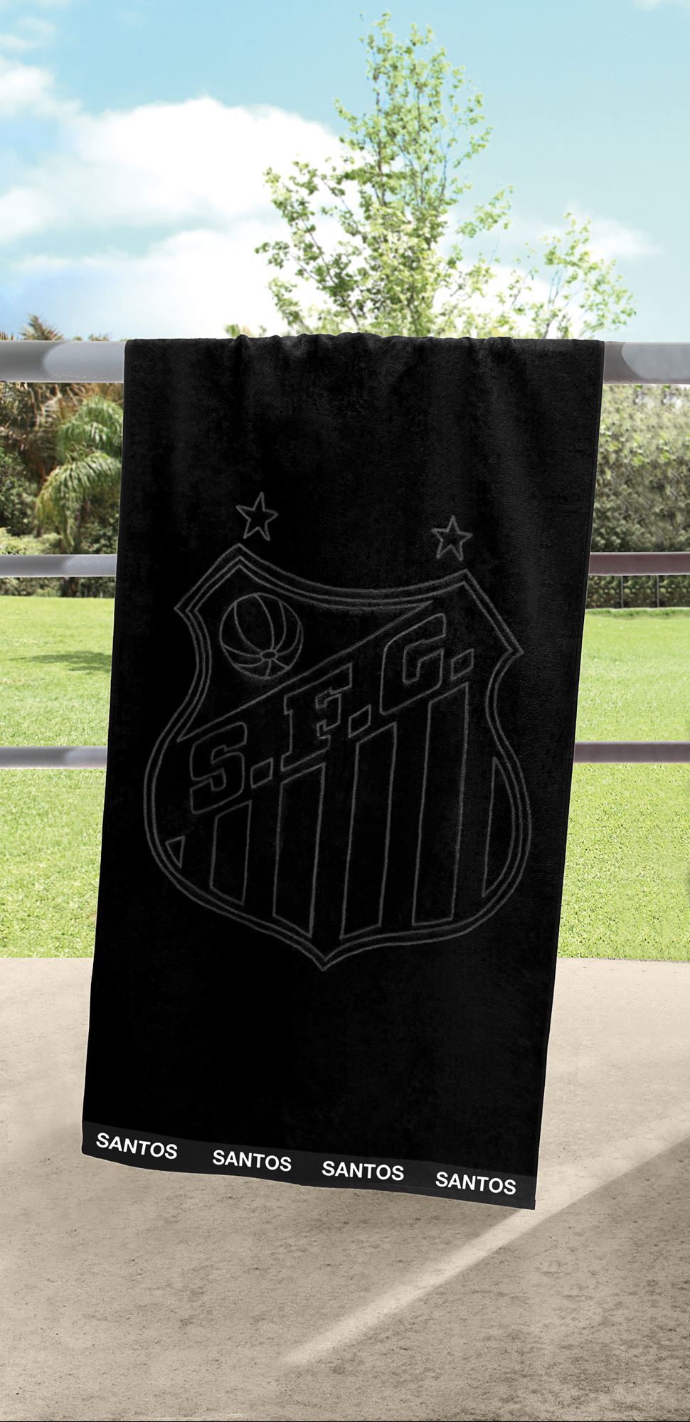TOALHA DE JACQUARD OFICIAL DO SANTOS