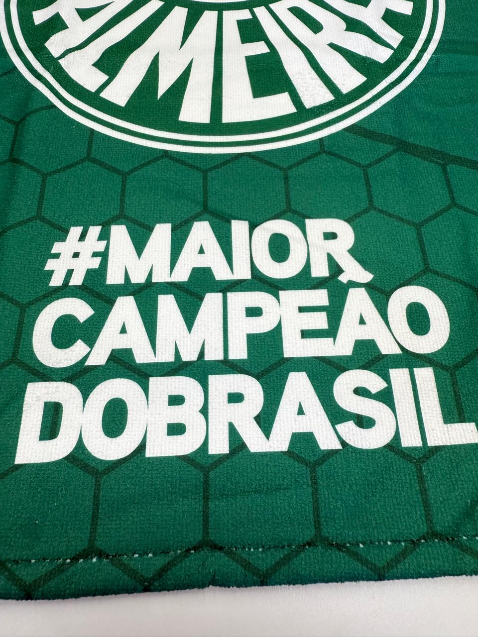 TOALHA AVELUDADA OFICIAL PALMEIRAS MAIOR CAMPEÃO DO BRASIL
