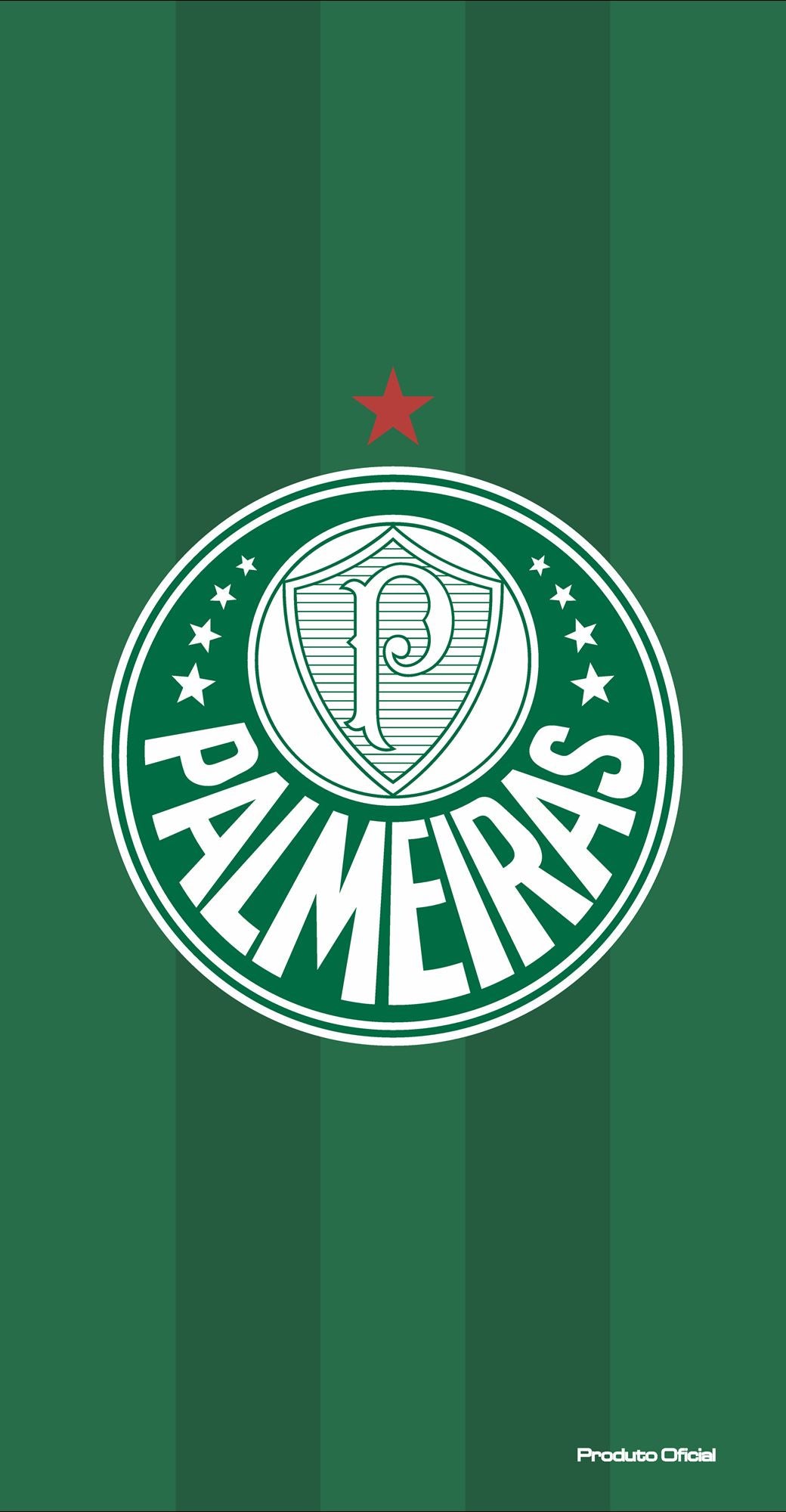TOALHA AVELUDADA OFICIAL PALMEIRAS ESTRELA VERMELHA