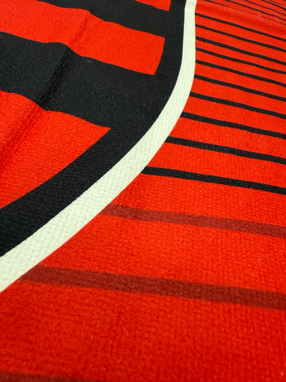 TOALHA AVELUDADA OFICIAL DO FLAMENGO VERMELHA