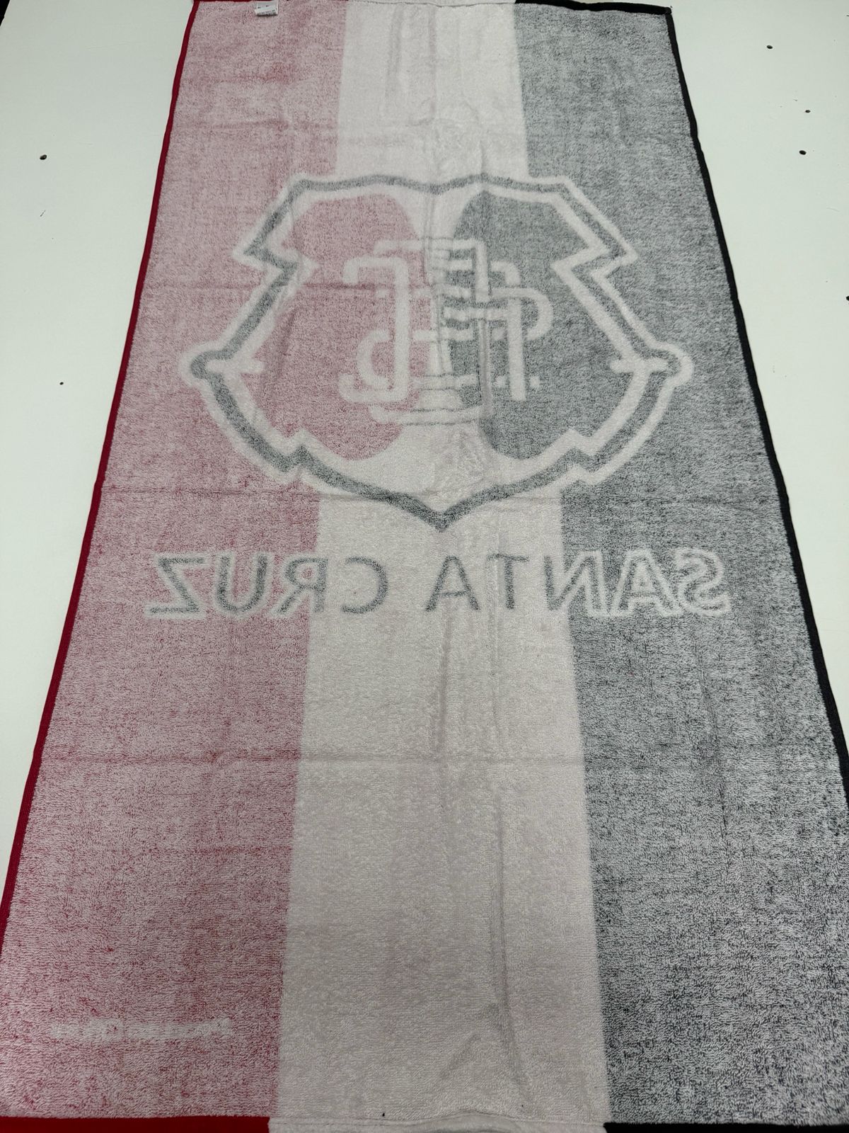 TOALHA AVELUDADA OFICIAL DO SANTA CRUZ