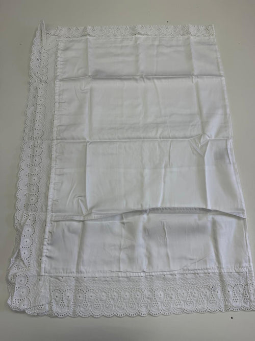 Fronha Percal 300 Fios Fio Penteado 50 cm x 70 cm Branca