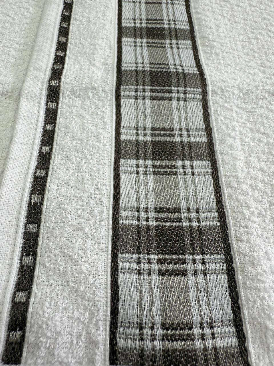 PANO DE COPA 45cm x 68cm GOURMET XADREZ CINZA