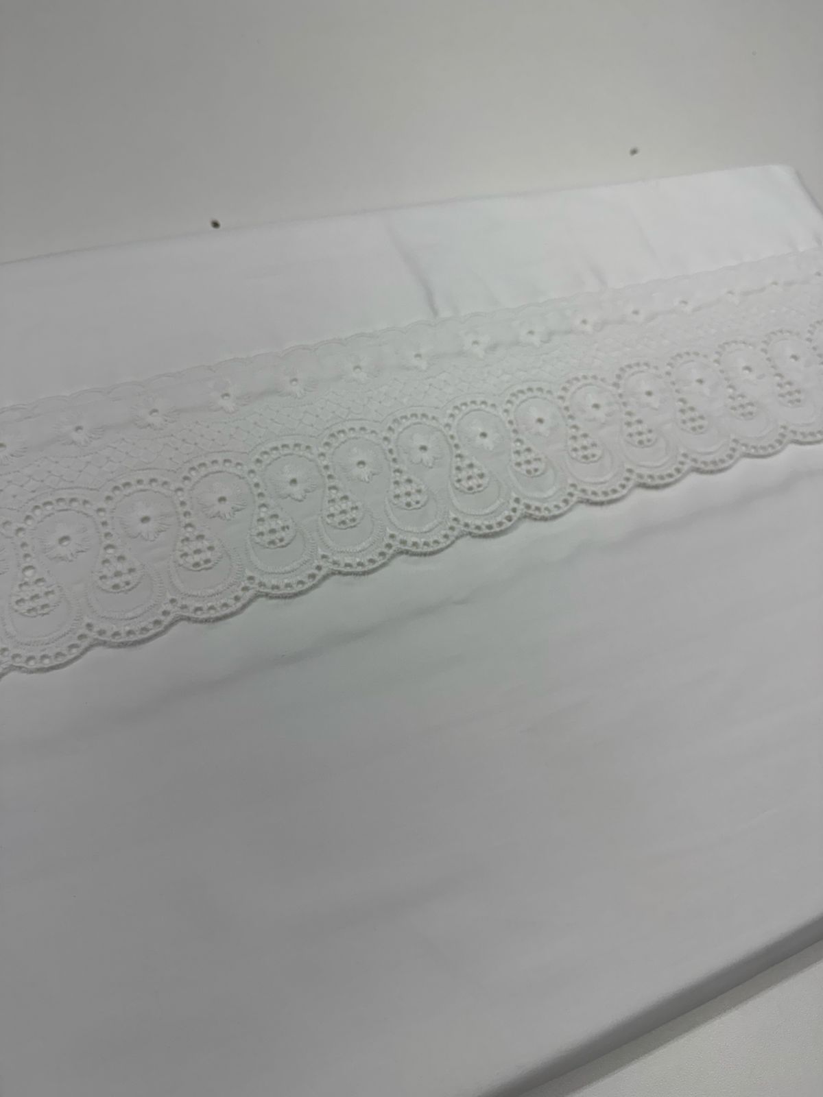 Jogo de Cama Buettner Cristal Renascença Percal 300 Fios - 100% Algodão - Queen - Branco