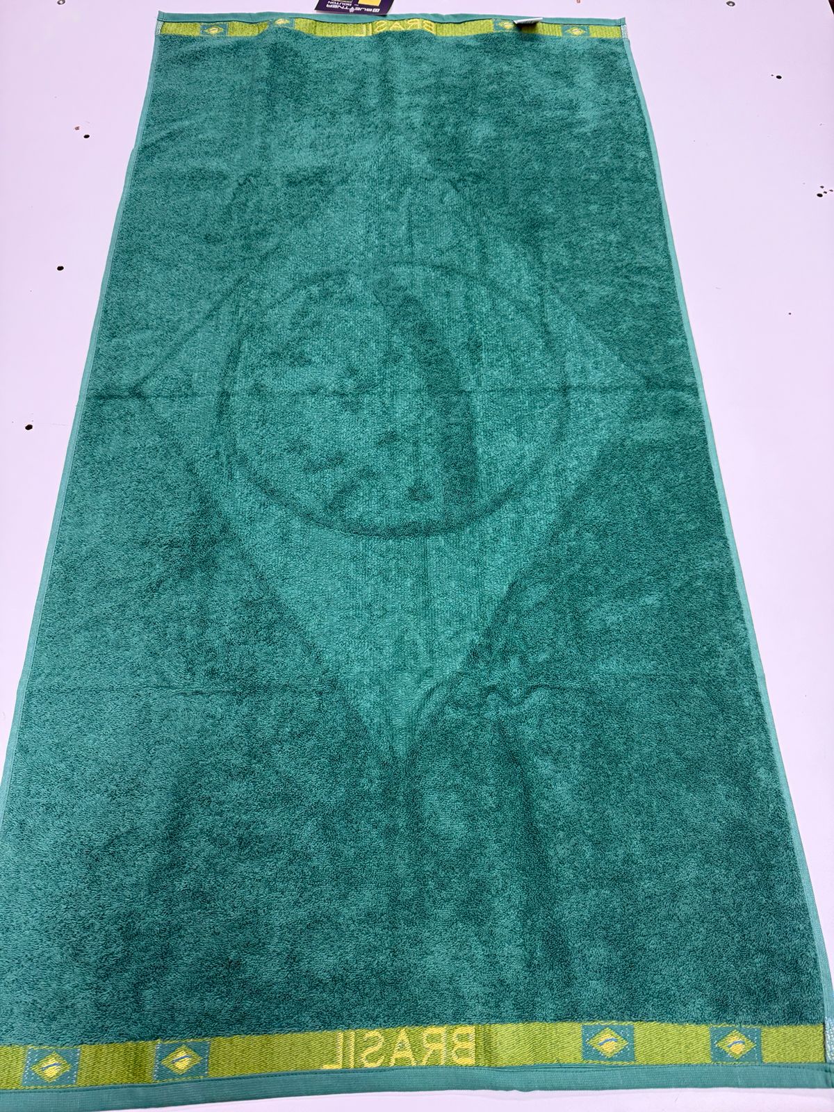 TOALHA DE JACQUARD DO BRASIL VERDE