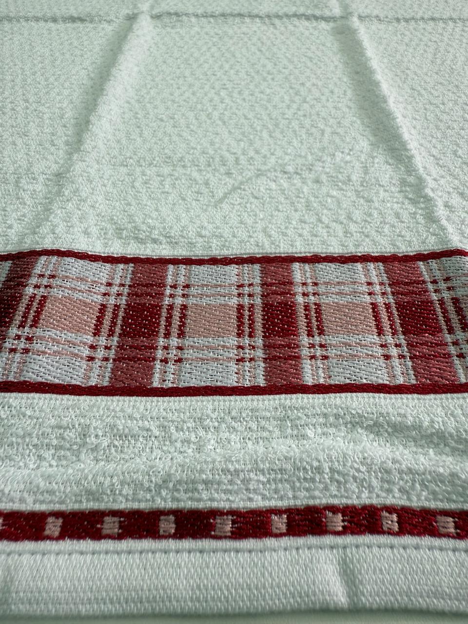 PANO DE COPA 45cm x 68cm GOURMET XADREZ VERMELHO
