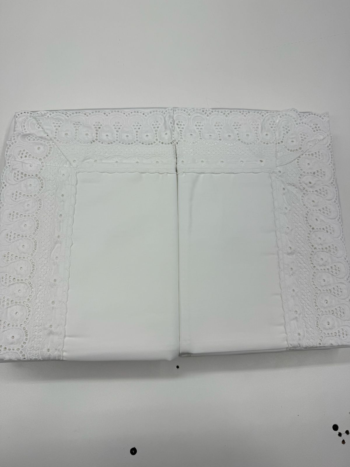 Jogo de Cama Buettner Cristal Renascença Percal 300 Fios - 100% Algodão - Queen - Branco