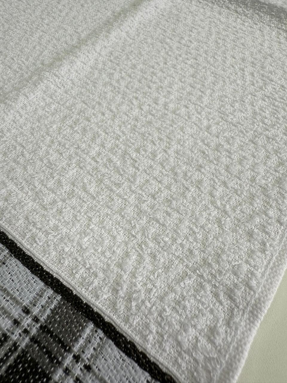 PANO DE COPA 45cm x 68cm GOURMET XADREZ CINZA