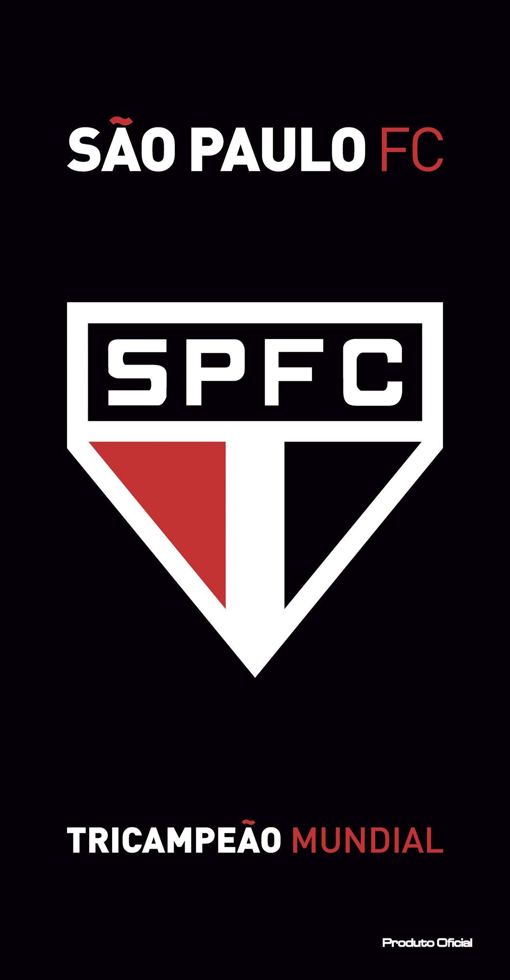 TOALHA AVELUDADA OFICIAL SÃO PAULO TRICAMPEÃO MUNDIAL