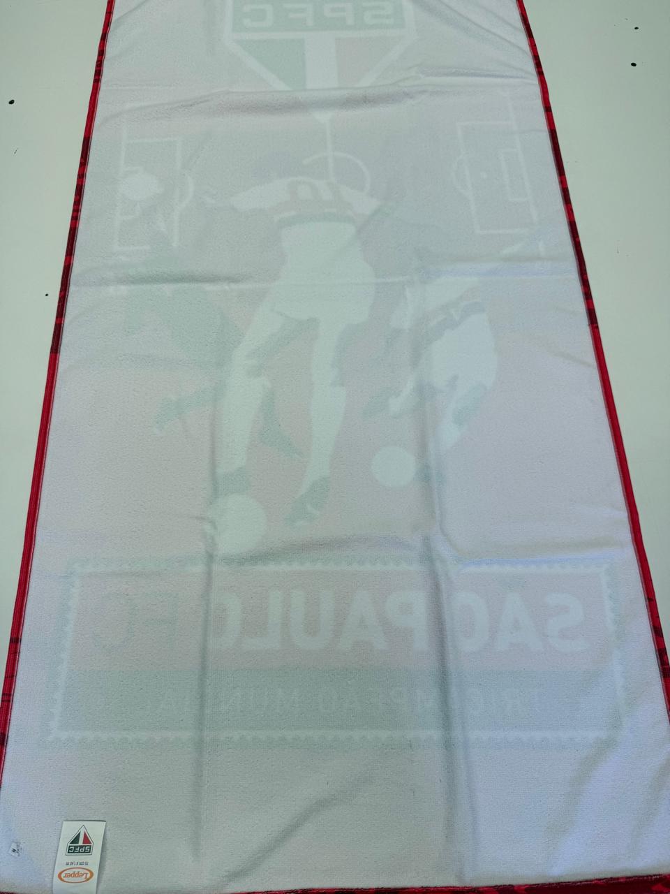 TOALHA AVELUDADA OFICIAL DO SÃO PAULO TRICAMPEÃO MUNDIAL