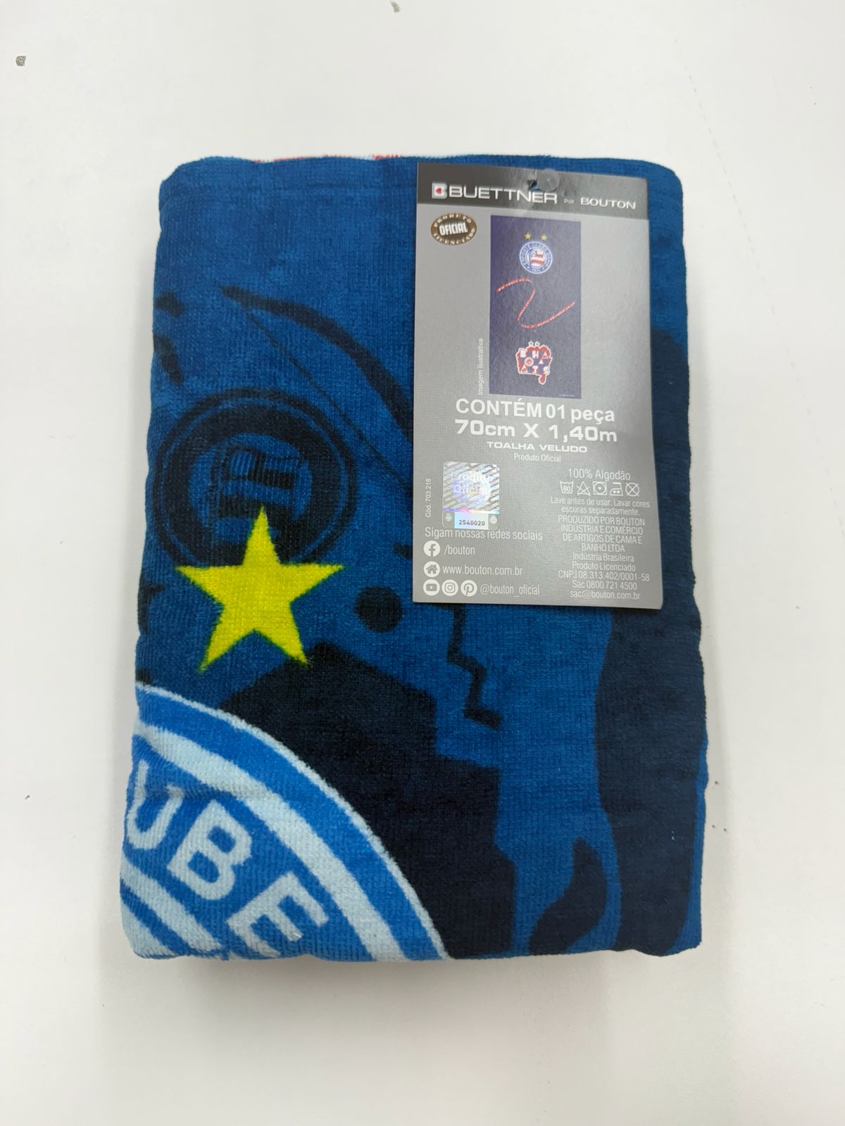 TOALHA AVELUDADA OFICIAL DO BAHIA
