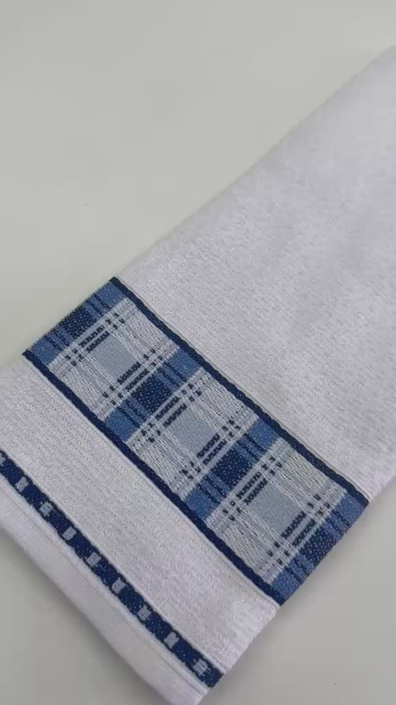 PANO DE COPA 45cm x 68cm GOURMET XADREZ AZUL