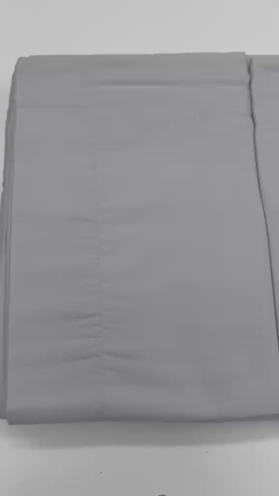 Jogo de Cama Percal 300 Fios - 100% Algodão - Casal - Prata