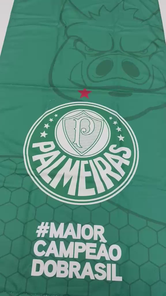 TOALHA AVELUDADA OFICIAL PALMEIRAS MAIOR CAMPEÃO DO BRASIL